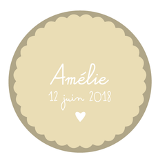 Magnet rond Amélie