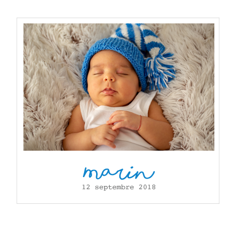 Faire-part photo rétro