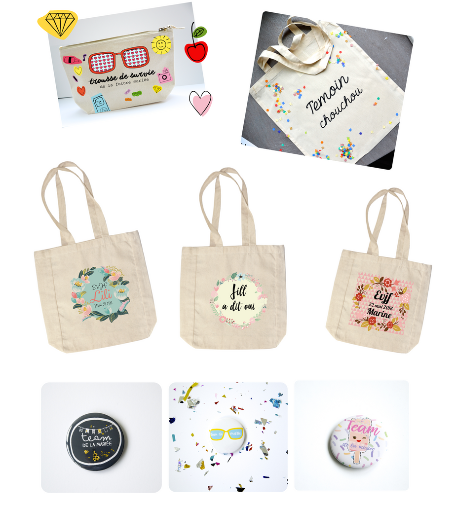 Des cadeaux originaux pour mes témoins chouchou !