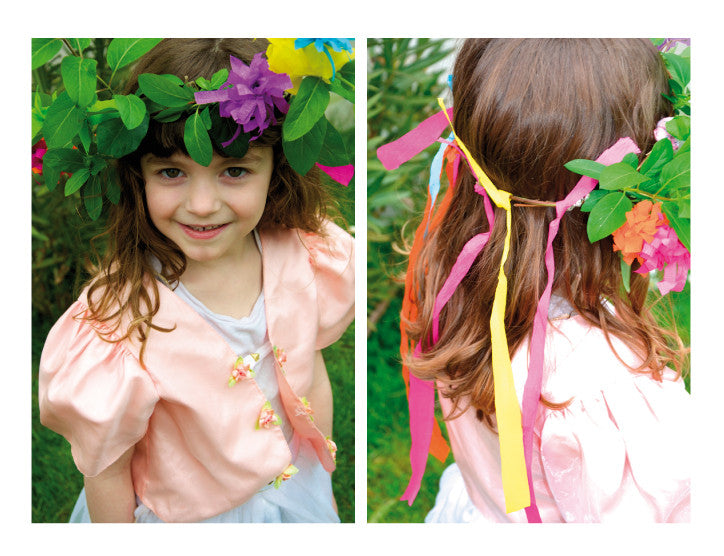 Couronne de fleurs enfants DIY