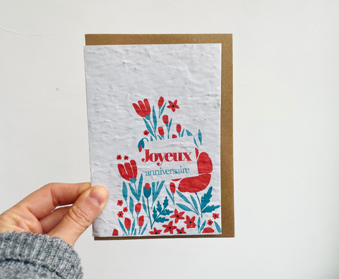 Carte à planter coquelicot