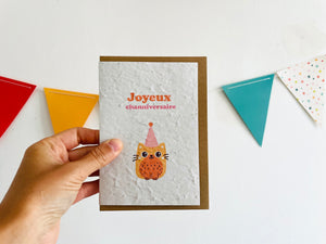 Carte à planter joyeux channiversaire