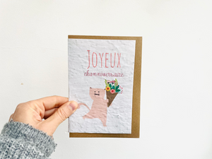 Carte à planter channiversaire