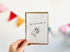 Carte à planter la reine c'est toi