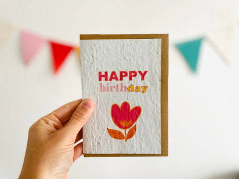 Carte à planter Happy birthday