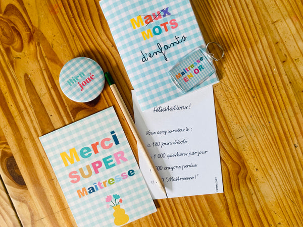 Kit de survie de la maîtresse - cadeau maitresse personnalisé - cadeau rigolo