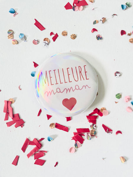 Badge épingle meilleure maman