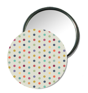 Badge miroir confettis - Faire Part Magnet
