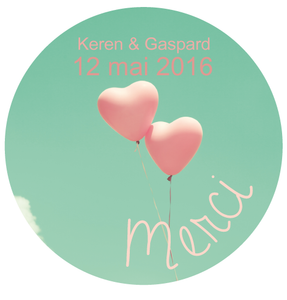 Badge Keren+Gaspard - Faire Part Magnet
