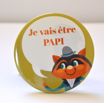 Badge "Je vais être Papi"