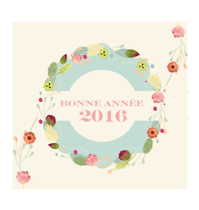 Carte joyeux noël couronne de fleurs - Faire Part Magnet
