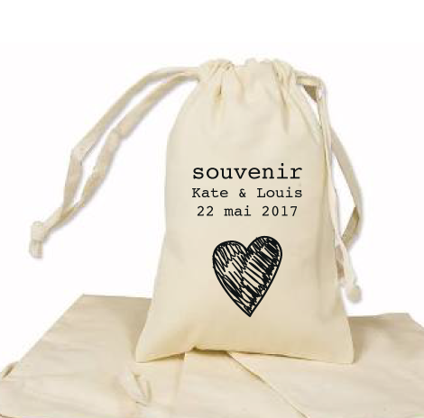 Sachet pour dragées personnalisé