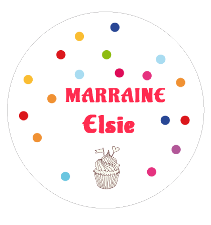 Badge cadeau marraine - Faire Part Magnet
 - 1