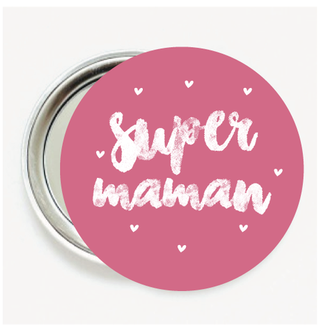 Miroir de poche Super maman