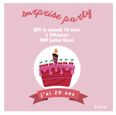 Carte a gratter anniversaire
