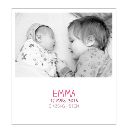 Carte à gratter personnalisée Emma