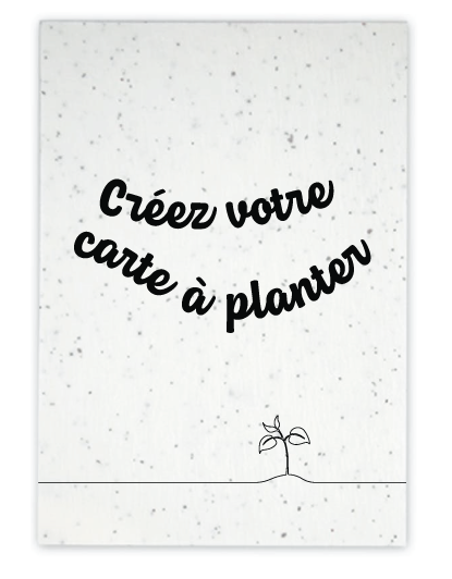 Création libre carte à planter