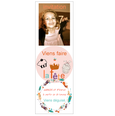 Invitation anniversaire 7 ans