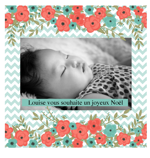 Carte joyeux noël Louise - Faire Part Magnet
