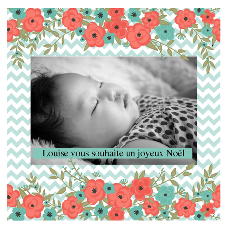 Carte joyeux noël Louise - Faire Part Magnet

