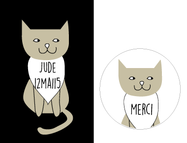 Faire-part chat - Faire Part Magnet
 - 2