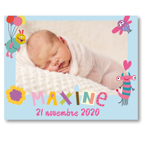 Faire-part de naissance Maxine