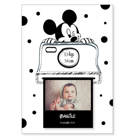 Faire-part de naissance mickey