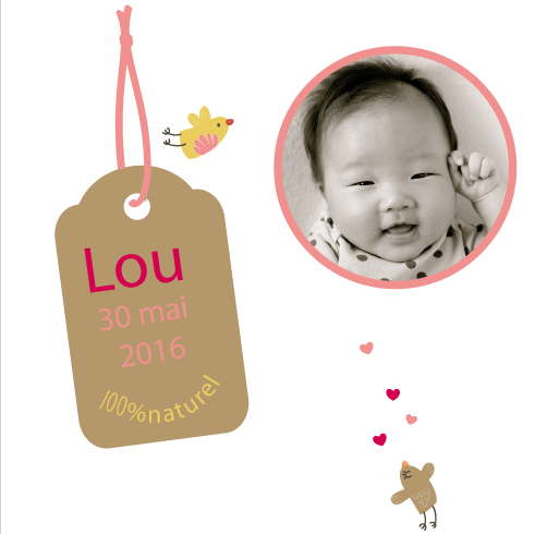 Faire-part magnet Lou - Faire Part Magnet
