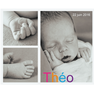 Faire-part Théo - Faire Part Magnet
 - 1