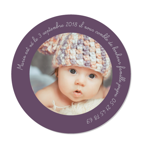 Magnet rond Amandine