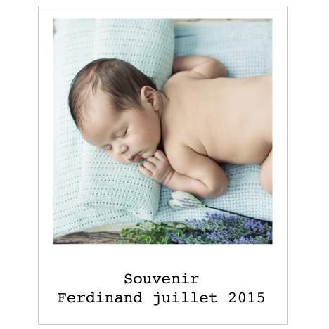 Magnet pola souvenir Ferdinand - Faire Part Magnet
