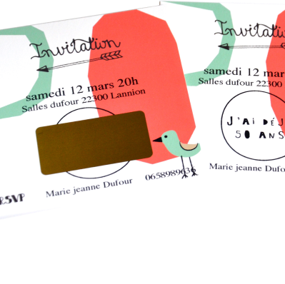 Invitation 50 ans rigolote