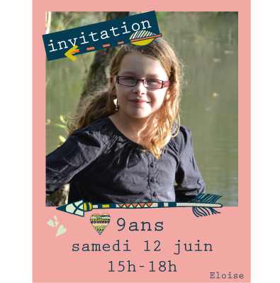 Invitation anniversaire Alice 4 ans – FPM magnet