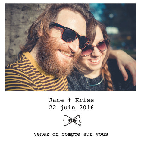 Save the date Jane+kriss - Faire Part Magnet
