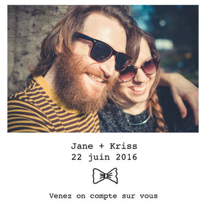 Save the date Jane+kriss - Faire Part Magnet
