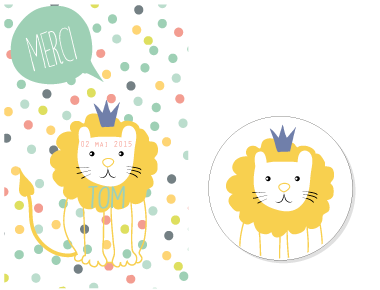 Faire-part Lion - Faire Part Magnet
 - 2