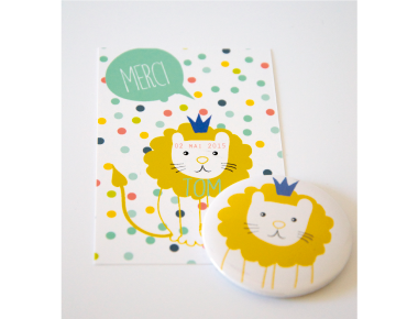 Faire-part Lion - Faire Part Magnet
 - 1