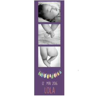 Faire-part photomaton Lola