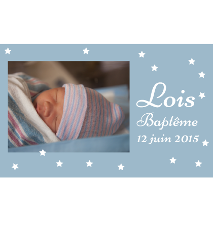 Magnet baptême Lois