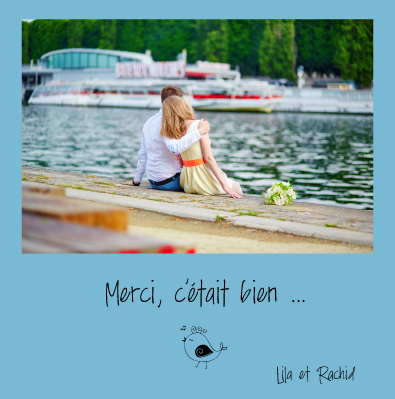 Remerciements mariage Lila+Rachid - Faire Part Magnet
