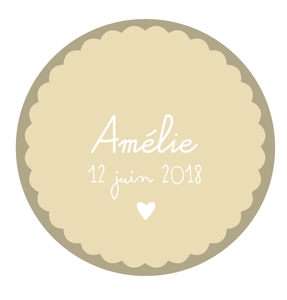 Magnet rond Amélie
