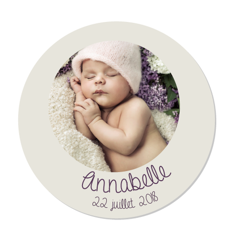 Magnet rond Lili rose