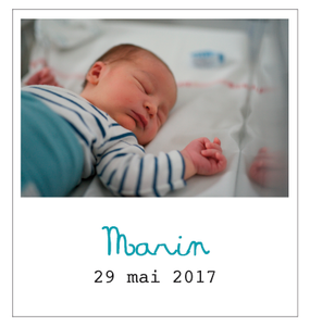 Faire-part naissance Marin