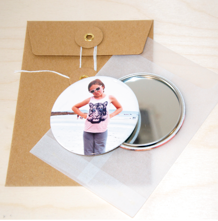 Miroir de poche photo personnalisé - Faire Part Magnet
 - 1