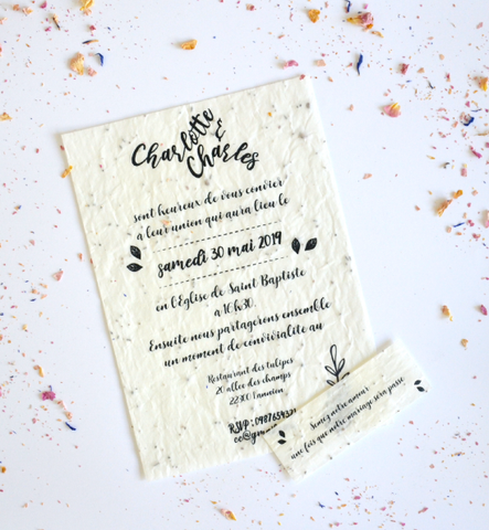 Faire-part de mariage Graphique