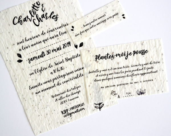 Faire-part de mariage Graphique