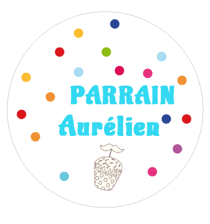Badge cadeau parrain - Faire Part Magnet
 - 1