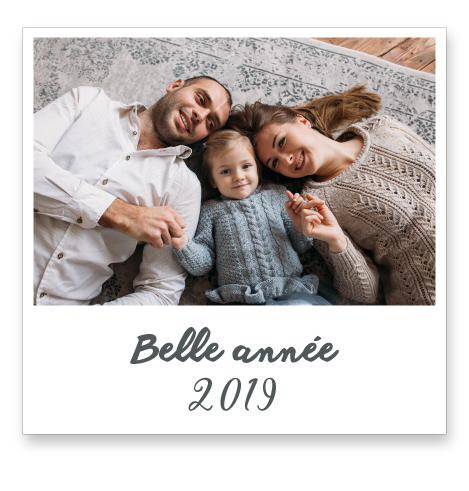Polaroïd photo de famille