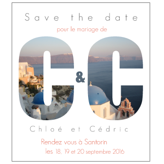Save the date mariage Elie et Jeanne