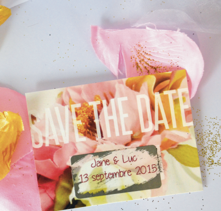 Carte a gratter save the date mariage